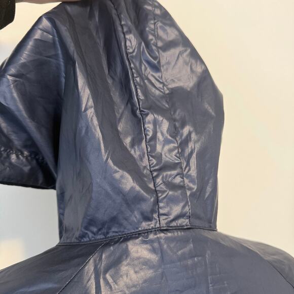 NIKE Swoosh Packable Kangaroo Windbreaker Jacket Navy Blue Size Large - Picture 10 of 13